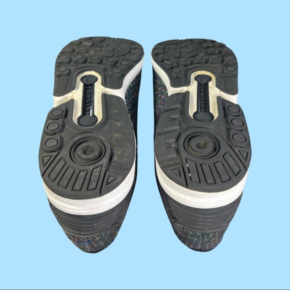 Adidas ZX Flux Size 9 Men's Gray Black Running Shoes AQ4023 - Picture 9 of 11